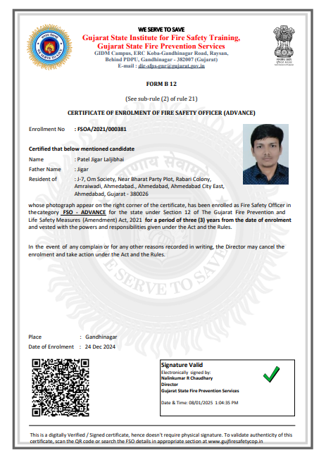 Jay Ambe Fire Safety Image